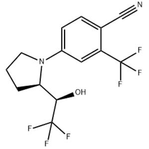 4-((R)-2-((R)-2,2,2-trifluoro-1-hydroxyethyl)pyrrolidin-1-yl)-2-trifluoroMethyl)benzonitrile(LGD-4033)