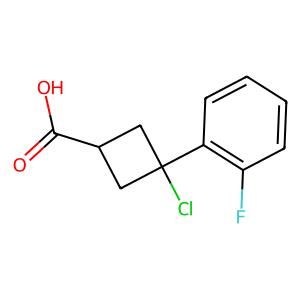 3-chloro-3-(2-fluorophenyl)cyclobutane-1-carboxylic acid