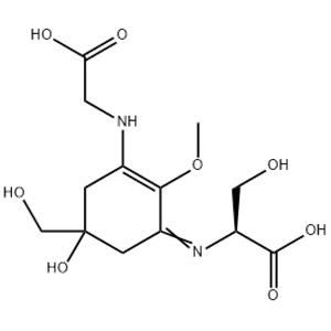 L-Serine,N-[3-[(carboxymethyl)amino]-5-hydroxy-5-(hydroxymethyl)-2-methoxy-2-cyclohexen-1-ylidene]-