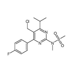 N-[5-chloromethyl-4-(4-fluorophenyl)-6-isopropyl-pyrimidin-2-yl]-N-methyl-methanesulfonamide
