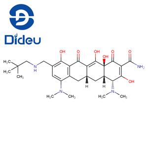 2-Naphthacenecarboxamide, 4,7-bis(dimethylamino)-9-[[(2,2-dimethylpropyl)amino]methyl]-1,4,4a,5,5a,6,11,12a-octahydro-3,10,12,12a-tetrahydroxy-1,11-dioxo-, (4R,4aS,5aR,12aS)-