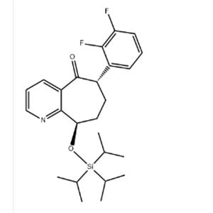 (6S,9R)-6-(2,3-Difluorophenyl)-6,7,8,9-tetrahydro-9-[[tris(1-methylethyl)silyl]oxy]-5H-cyclohepta[b]pyridin-5-one