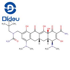 2-Naphthacenecarboxamide, 9-[[(aminocarbonyl)(2,2-dimethylpropyl)amino]methyl]-4,7-bis(dimethylamino)-1,4,4a,5,5a,6,11,12a-octahydro-3,10,12,12a-tetrahydroxy-1,11-dioxo-, (4S,4aS,5aR,12aS)-