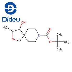 (3S)-tert-butyl 4-hydroxy-3-methyl-2-oxa-8-azaspiro[4.5]decane-8-carboxylate