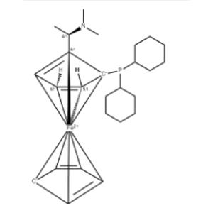Ferrocene, 1-(dicyclohexylphosphino)-2-[1-(dimethylamino)ethyl]-, [S-(R*,S*)]- (9CI)