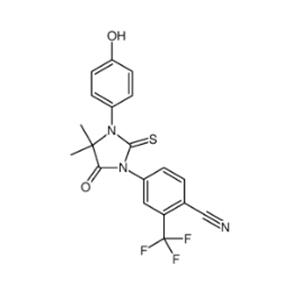 4-(3-(4-Hydroxyphenyl)-4,4-dimethyl-5-oxo-2-thioxoimidazolidin-1-yl)-2-(trifluoromethyl)benzonitrile