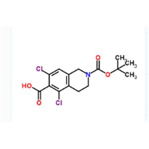 2-(tert-butoxycarbonyl)-5,7-dichloro-1,2,3,4-tetrahydroisoquinoline-6-carboxylic acid