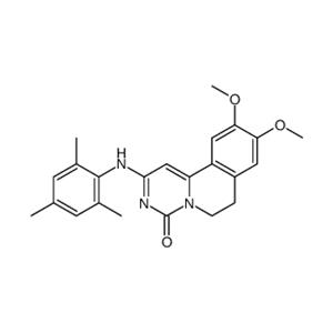 9,10-dimethoxy-2-(2,4,6-trimethylanilino)-6,7-dihydro-4H-pyrimido(6,1-a)isoquinolin-4-one