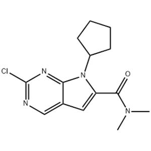 2-Chloro-7-cyclopentyl-N,N-dimethyl-H-pyrrolo[2,3-d]pyrimidine-6-carboxamide
