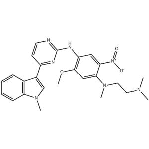 N1-(2-(Dimethylamino)ethyl)-5-methoxy-N1-methyl-N4-(4-(1-methyl-1H-indol-3-yl)pyrimidin-2-yl)-2-nitrobenzene-1,4-diamine