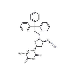 3'-Azido-5'-O-trityl-2',3'-dideoxy-5-methyluridine