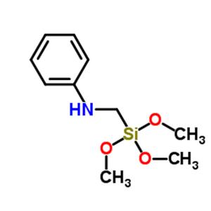 N-[(Trimethoxysilyl)methyl]aniline