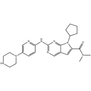 7-cyclopentyl-N,N-dimethyl-2-((5-(piperazin-1-yl)pyridin-2-yl)amino)-7H-pyrrolo[2,3-d]pyrimidine-6-carboxamide