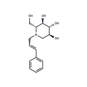 N-(3-Phenyl-2-propenyl)-1-deoxynojirimycin