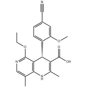 (S)-4-(4-Cyano-2-methoxyphenyl)-5-ethoxy-2,8-dimethyl-1,4-dihydro-1,6-naphthyridine-3-carboxylic acid