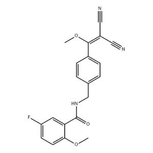 N-[[4-(2,2-dicyano-1-methoxy-vinyl)phenyl]methyl]-5-fluoro-2-methoxy-benzamide