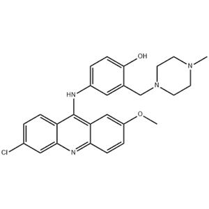 4-((6-Chloro-2-methoxyacridin-9-yl)amino)-2-((4-methylpiperazin-1-yl)methyl)phenol