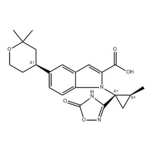 5-[(S)-2,2-Dimethyltetrahydro-2H-pyran-4-yl]-1-[(1S,2S)-2-methyl-1-(5-oxo-4,5-dihydro-1,2,4-oxadiazol-3-yl)cyclopropyl]-1H-indole-2-carboxylic Acid