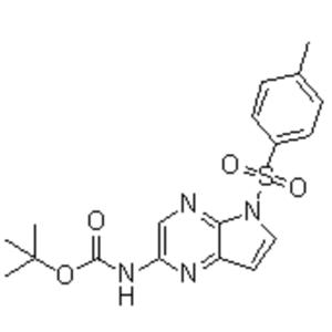 N-[5-[(4-Methylphenyl)sulfonyl]-5H-pyrrolo[2,3-b]pyrazin-2-yl]carbamic acid 1,1-dimethylethyl ester