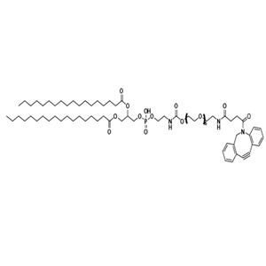 α-Dibenzocyclooctynes-ω-distearoyl-sn-glycero-3-phosphoethanolamino 6(ethylene glycol)