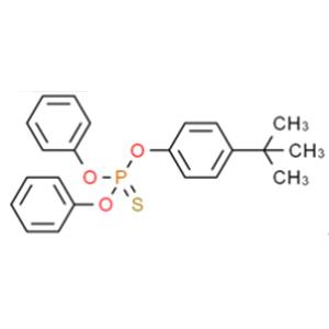 Phosphorothioic acid, O,O,O-triphenyl esters, tert-Bu derivs.
