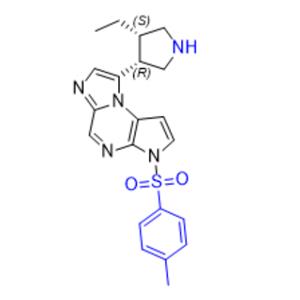 8-((3R,4S)-4-ethylpyrrolidin-3-yl)-3-tosyl-3H-imidazo[1,2-a]pyrrolo[2,3-e]pyrazine