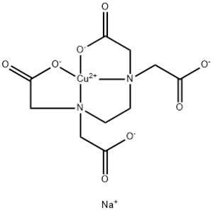 Copper(II) disodium 2,2',2'',2'''-(ethane-1,2-diylbis(azanetriyl))tetraacetate tetrahydrate