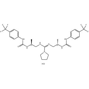 2,5,7,10-Tetraazaundec-5-enediamide, 3,9-dimethyl-6-(1-pyrrolidinyl)-N1,N11-bis[4-(trifluoromethyl)phenyl]-, hydrochloride (1:1)