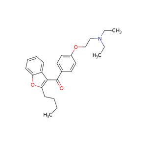 Amiodarone hydrochloride impurity A  (2-Butylbenzofuran-3-yl)(4-(2-(diethylamino)ethoxy)phenyl)methanone