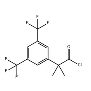 2-(3,5-bis-trifluoromethylphenyl)-2-methyl-propionyl chloride