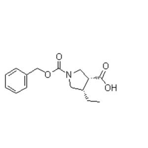 (3R,4S)-4-ethyl-1,3-Pyrrolidinedicarboxylic acid 1-(phenylmethyl) ester
