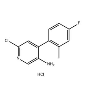 3-Pyridinamine, 6-chloro-4-(4-fluoro-2-methylphenyl)-hydrochloride