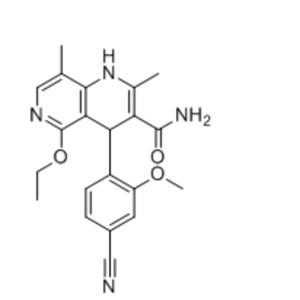 4-(4-Cyano-2-methoxyphenyl)-5-ethoxy-2,8-dimethyl-1,4-dihydro-1,6-naphthyridine-3-carboxamide