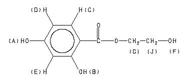 2,4 二羟基苯甲酸2 羟乙基酯核磁图1HNMR