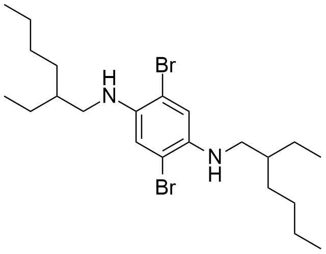 OC1605, 2,5-Dibromo-N1,N4-bis(2-ethylhexyl)benzene-1,4-diamine