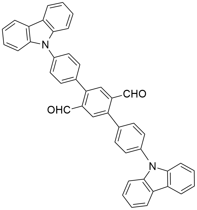 OC1061, 4,4''-Di(9H-carbazol-9-yl)-[1,1':4',1''-terphenyl]-2',5'-dicarbaldehyde