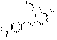 (2S,4S)-2-(二甲基氨基甲酰)-4-巯基-1-(对硝基苄氧基甲酰)-1-吡咯烷