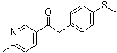 1-(6-甲基-3-吡啶)-2-[4-(甲巯基)苯基]-乙酮
