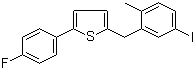 2-(4-氟苯基)-5-[(5-碘-2-甲基苯基)甲基]噻吩