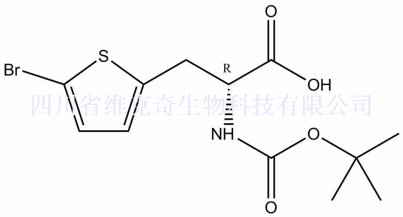 2-Thiophenepropanoic acid, 5-bromo-a-[[(1,1-dimethylethoxy)carbonyl]amino]-, (aR)-