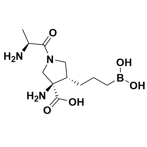 (3R,4S)-1-(L-alanyl)-3-amino-4-(3-boronopropyl)pyrrolidine-3-carboxylic acid