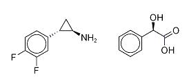(1R,2S)-2-(3,4-二氟苯基)环丙胺 (R)-扁桃酸盐(替卡格雷）