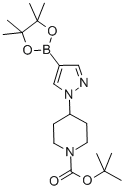 4-[4-(4,4,5,5-四甲基-1,3,2-二氧杂环戊硼烷-2-基)-1H-吡唑-1-基]哌啶-1-甲酸叔丁酯