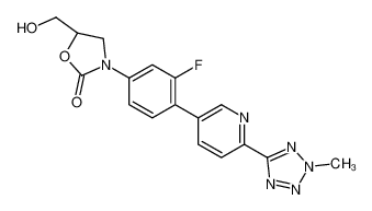 3-[3-氟-4-[6-(2-甲基-2H-四唑-5-基)-3-吡啶基]苯基]-5-(羟基甲基)-2-恶唑烷酮