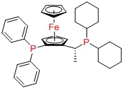 (R)-(-)-1-[(S)-2-二苯基磷]二茂铁乙基二环己基磷