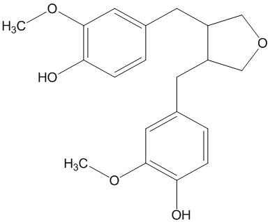 脱水开环异落叶松树脂酚;3,4-二香草基四氢呋