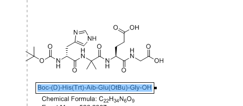 Boc-(D)-His(Trt)-Aib-Glu(OtBu)-Gly-OH