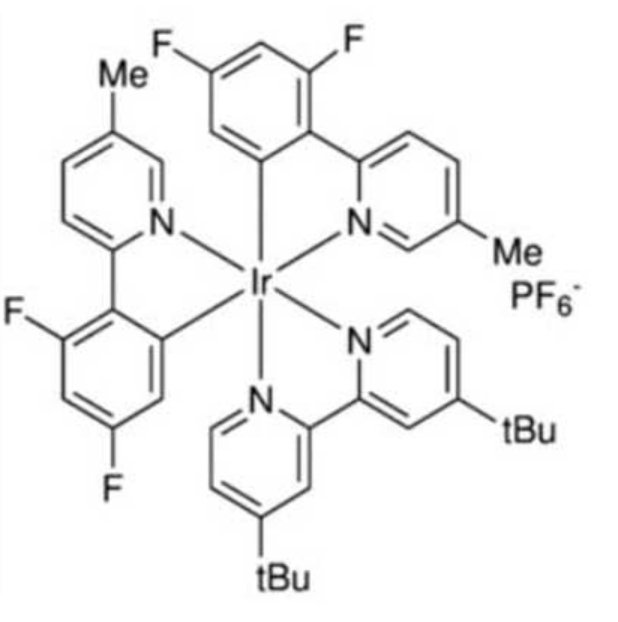 二[2-(2,4-二氟苯基)-5-甲基吡啶][2,2"-联(四叔丁基吡啶)]铱二(六氟磷酸)盐