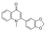 1-甲基-2- [3' ，4' - （亚甲二氧基）苯基] -4-喹诺酮