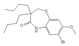 7-bromo-3,3-dibutyl-8-methoxy-2,3-dihydrobenzo[b][1,4]thiazepin-4(5H)-one